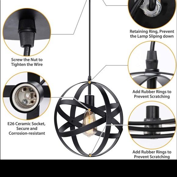 ✨Vintage industrial pendant light set of 2!! ✨ - Picture 5 of 7